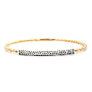 14K Two-Tone Flex Diamond Bracelet