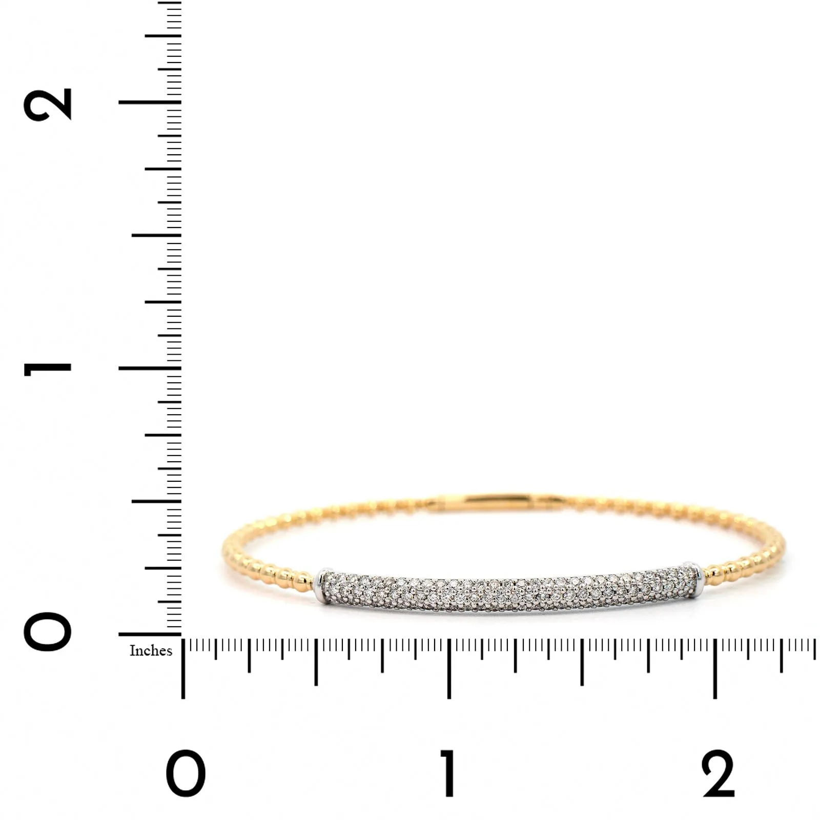 14K Two-Tone Flex Diamond Bracelet