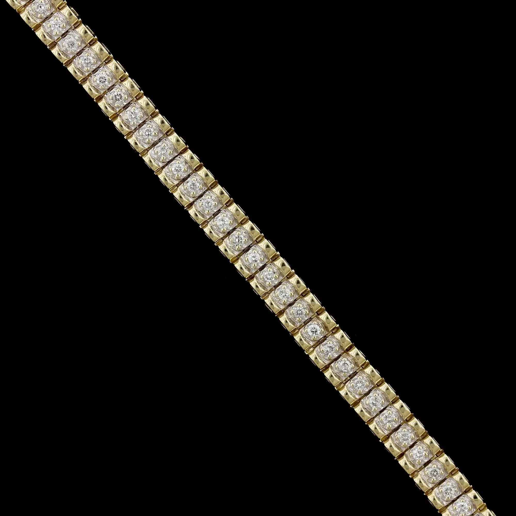 14K Two-tone Gold Estate Diamond Bracelet