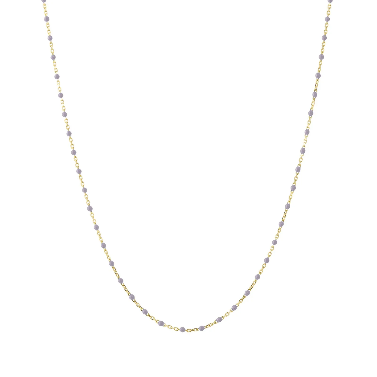 18" Lavender Tiny Dot Chain Necklace