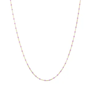 18" Peony Tiny Dot Chain Necklace