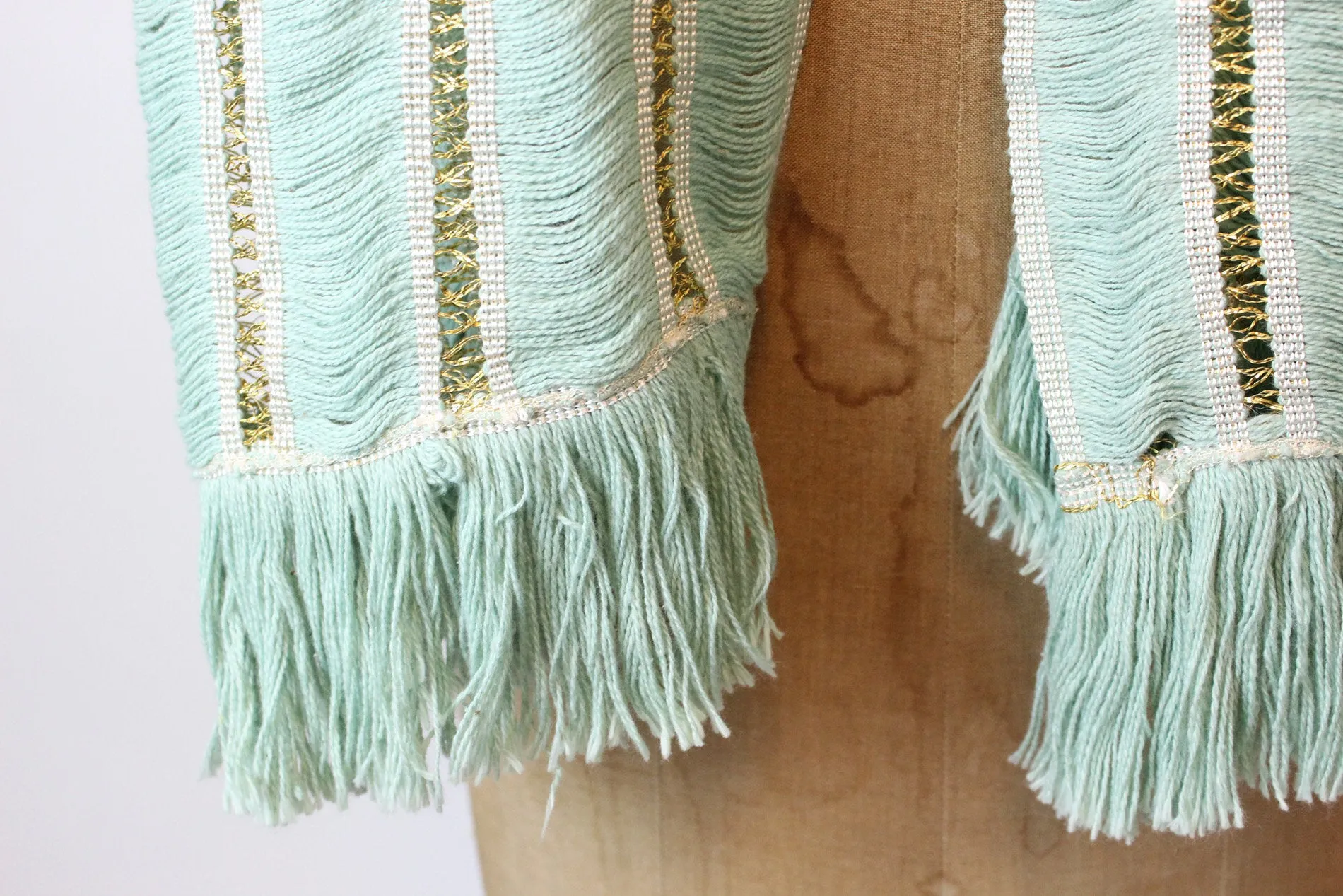 1950s gold and pistachio scarf | new fall