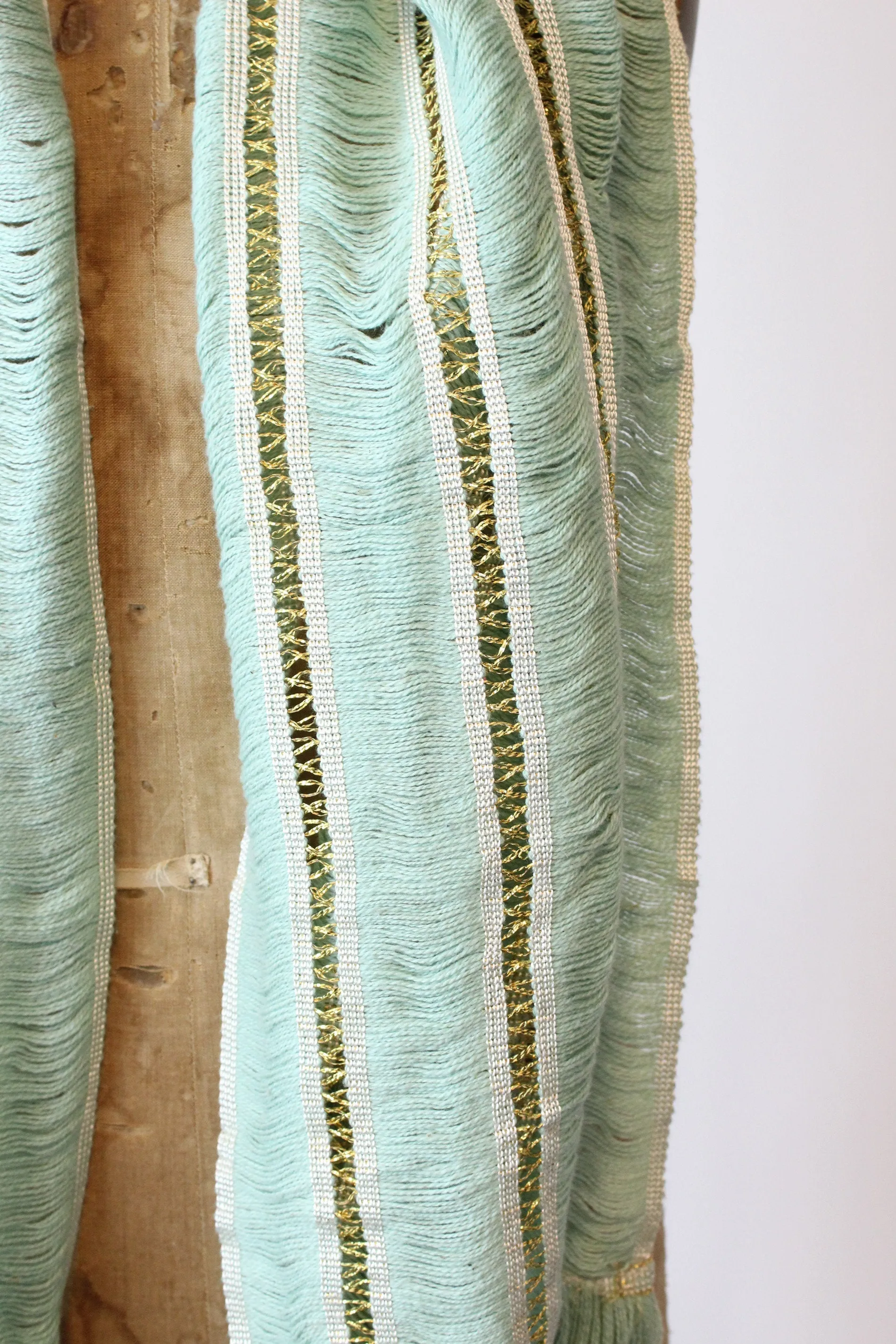 1950s gold and pistachio scarf | new fall