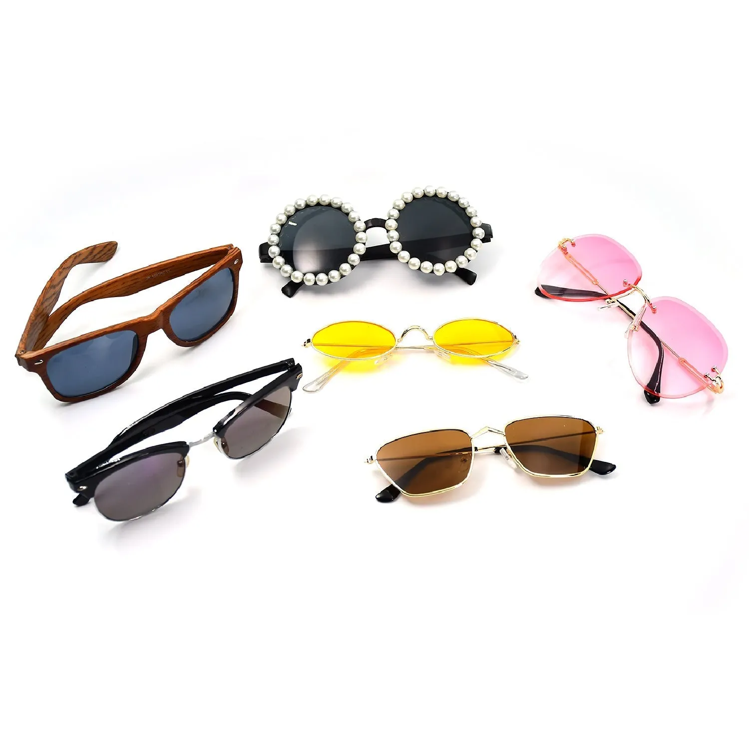 1Pc Mix frame Sunglasses for men and women. Multi color and Different shape and design.