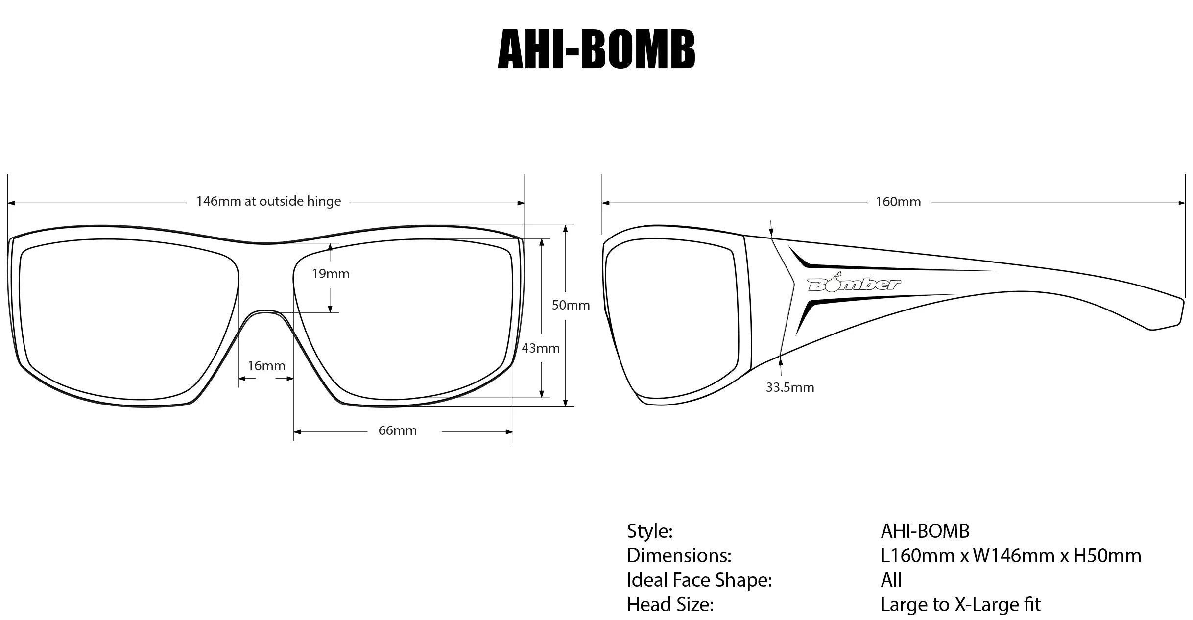 AHI Safety - Polarized Blue Mirror