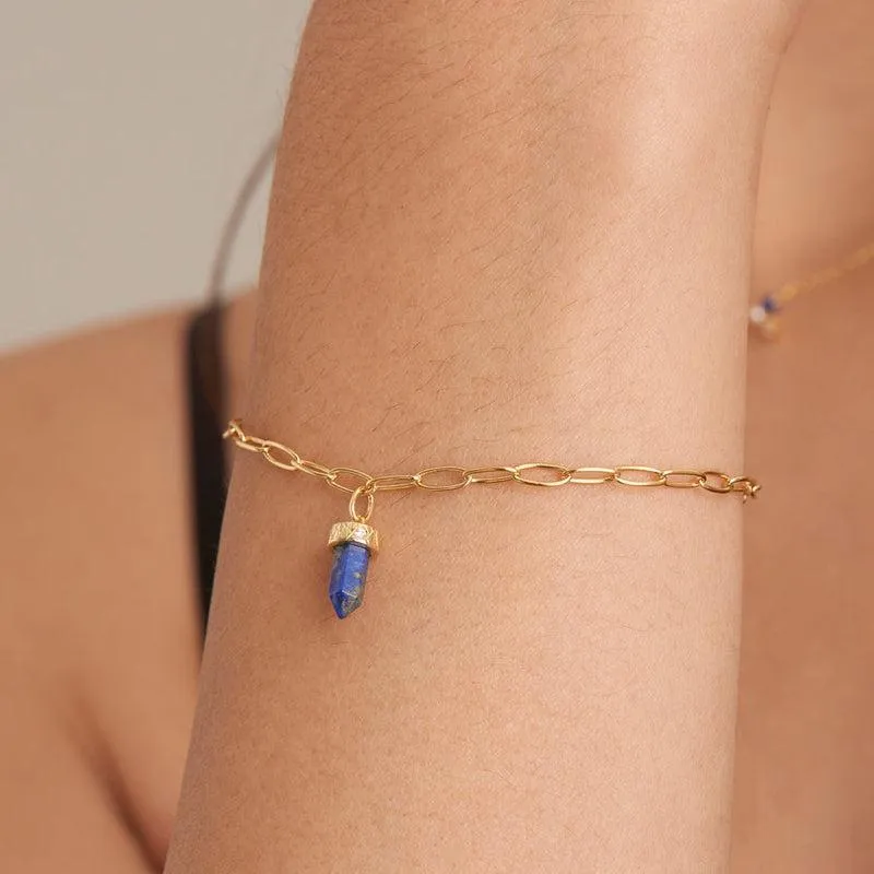 Ania Haie Lapis Point Pendant Bracelet