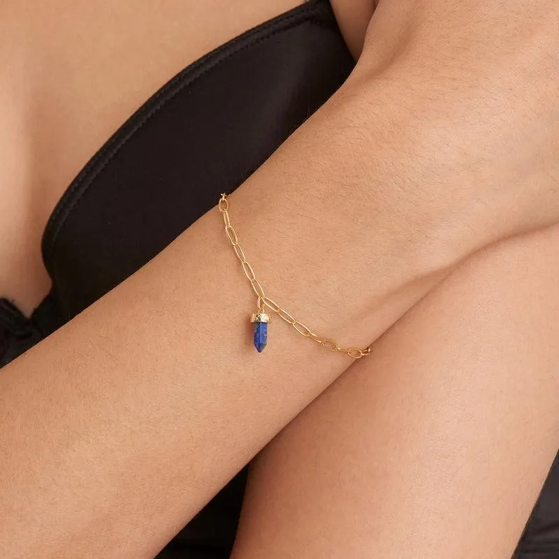 Ania Haie Lapis Point Pendant Bracelet