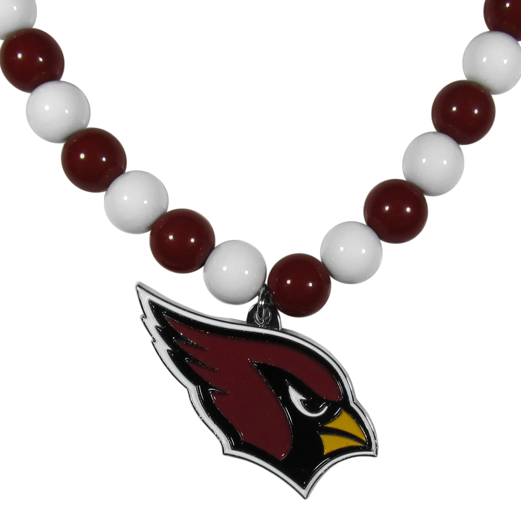 Arizona Cardinals Fan Bead Necklace