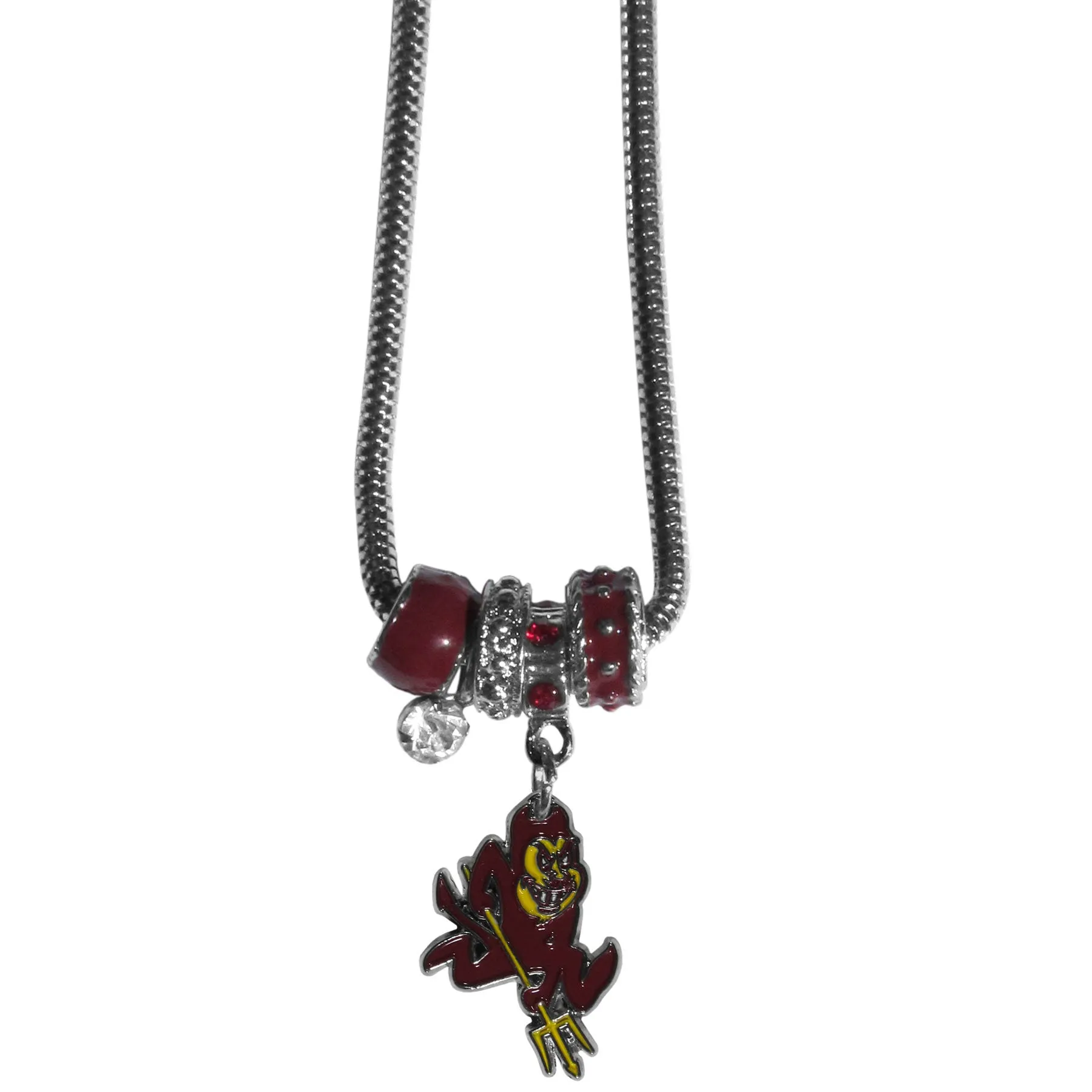 Arizona St. Sun Devils Euro Bead Necklace