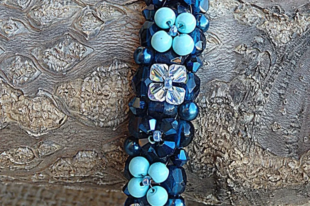 Blue Beaded Bracelet