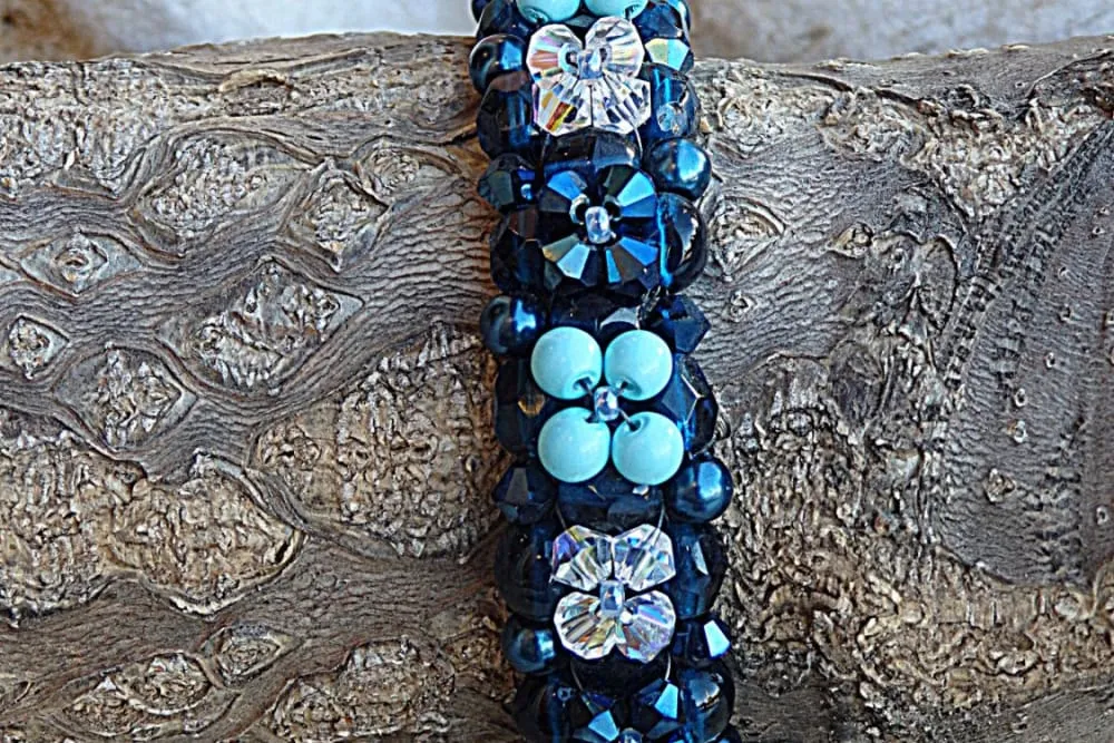 Blue Beaded Bracelet