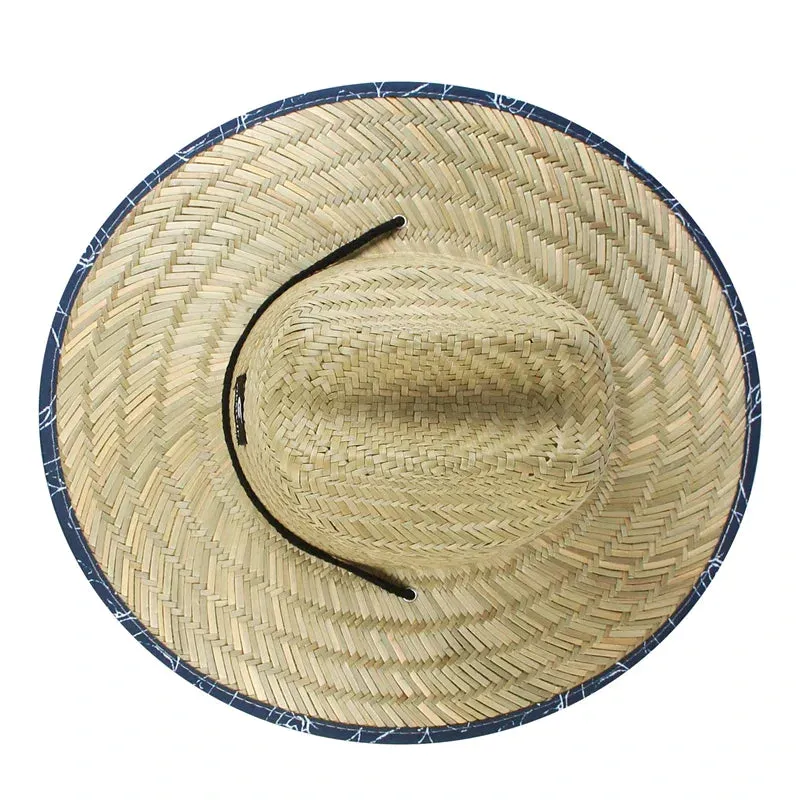 Boho Style Lifeguard Straw Sun Hat Women's Beach Fashion Accessory