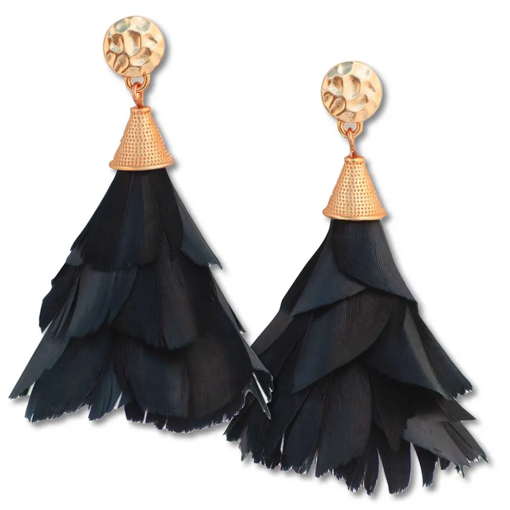 Brackish Parades Goose Feather Earrings