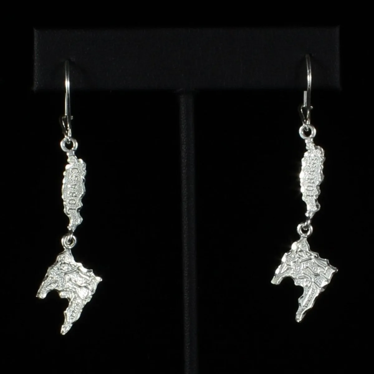 Caribbijou Trinidad & Tobago Map Long Earring