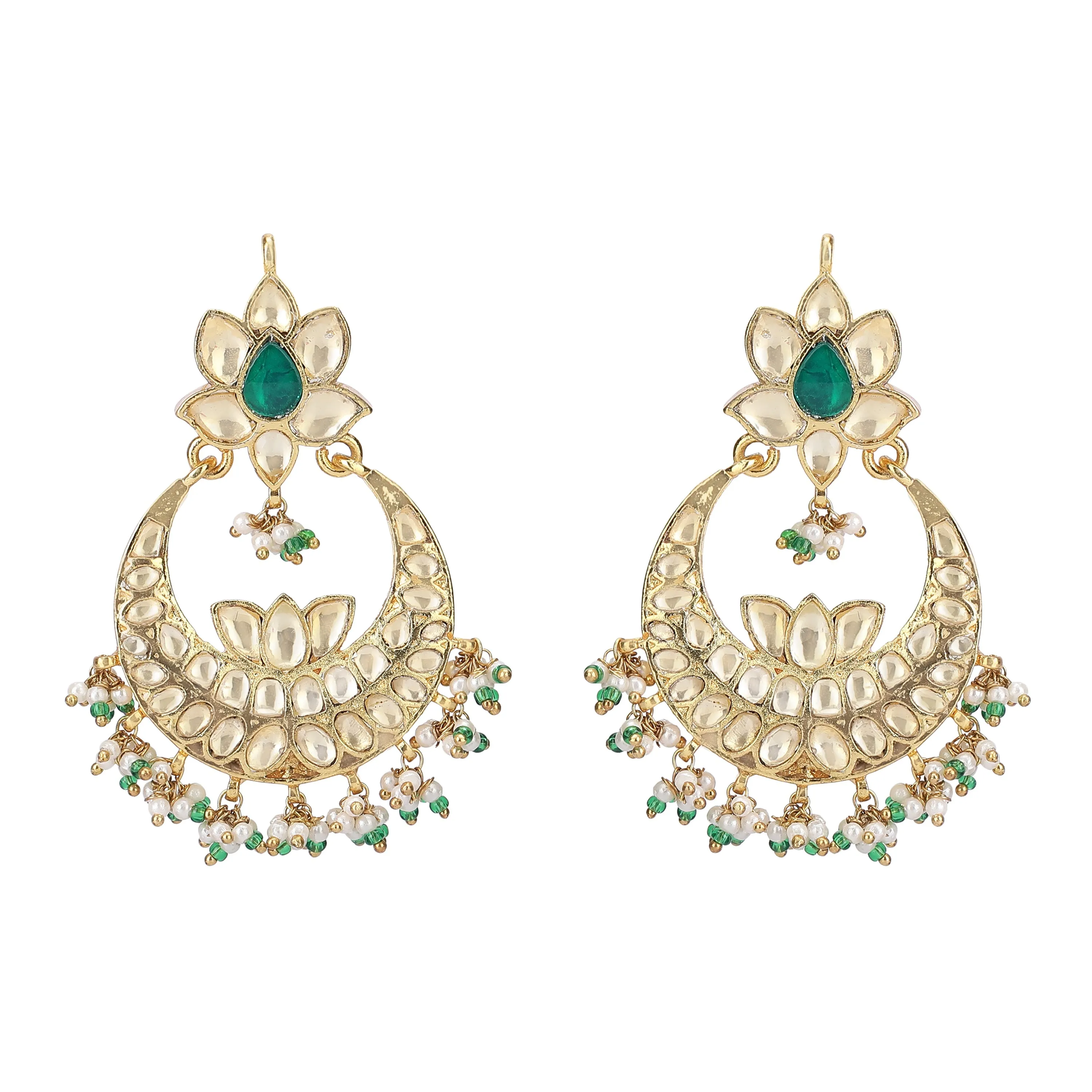 CHANDA KUNDAN MISHI EARRING