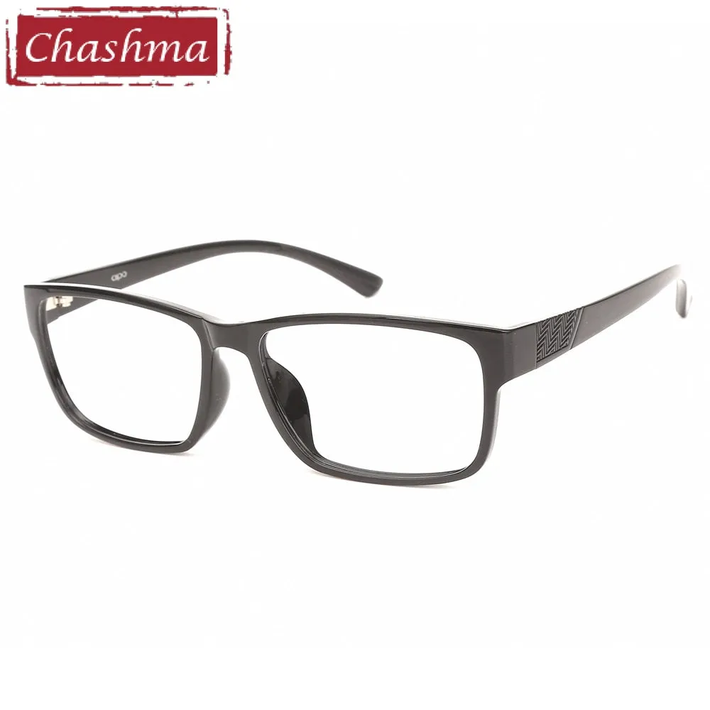 Chashma Men's Full Rim Big Square Tr 90 Titanium Eyeglasses 3015