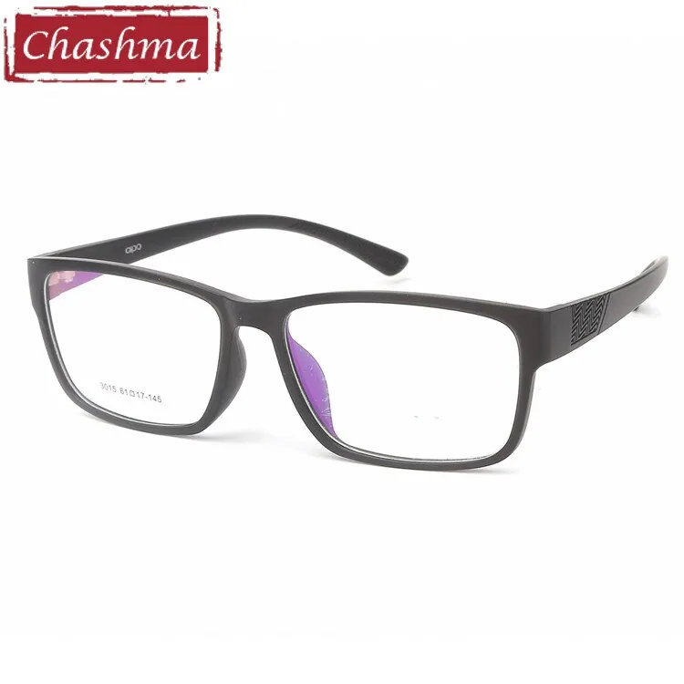 Chashma Men's Full Rim Big Square Tr 90 Titanium Eyeglasses 3015