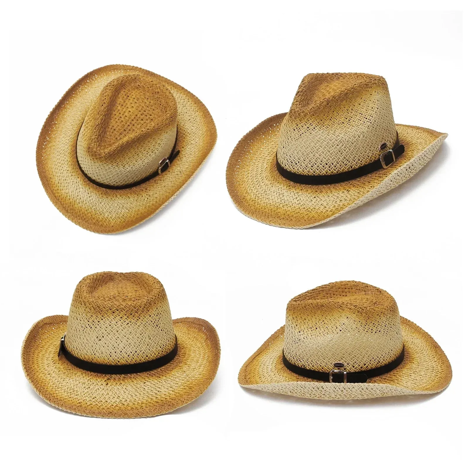 Classic Unisex Cowboy Straw Sun Hat Breathable and Stylish