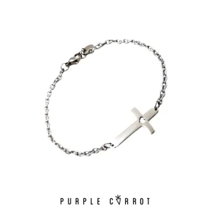 Cross Heart Cutout Bracelet