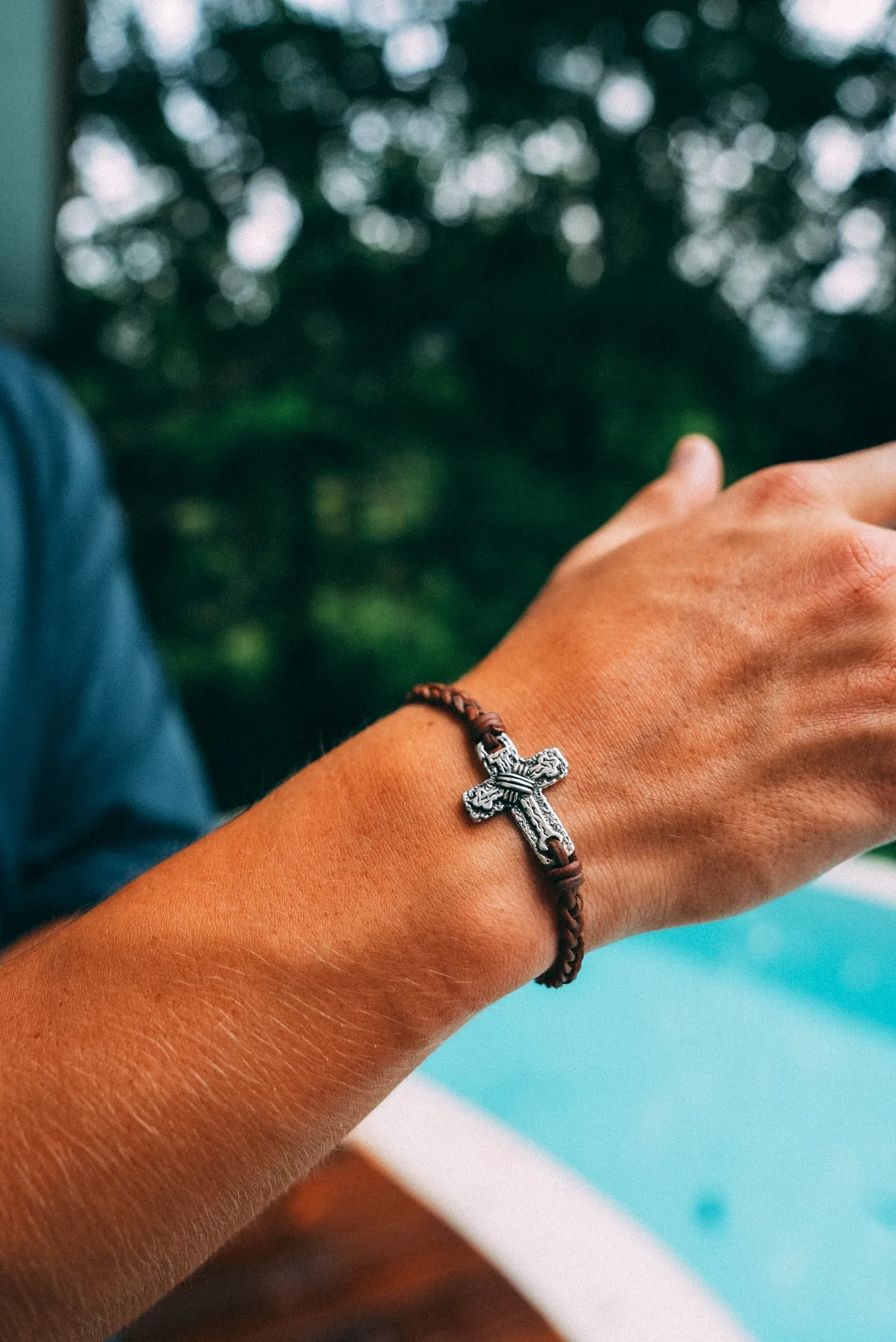 Cross Pendant Bracelet