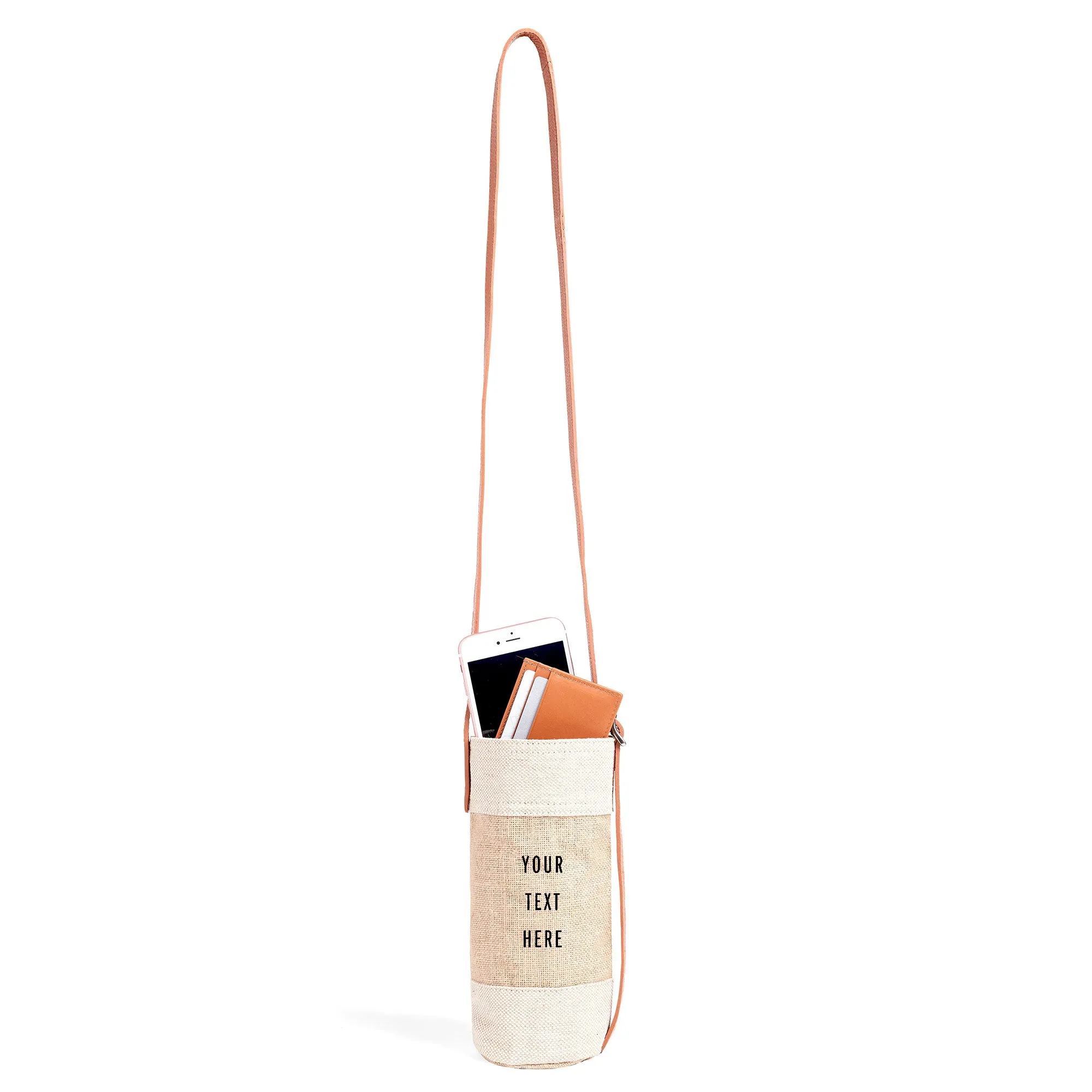 Crossbody Bottle Bag in Natural