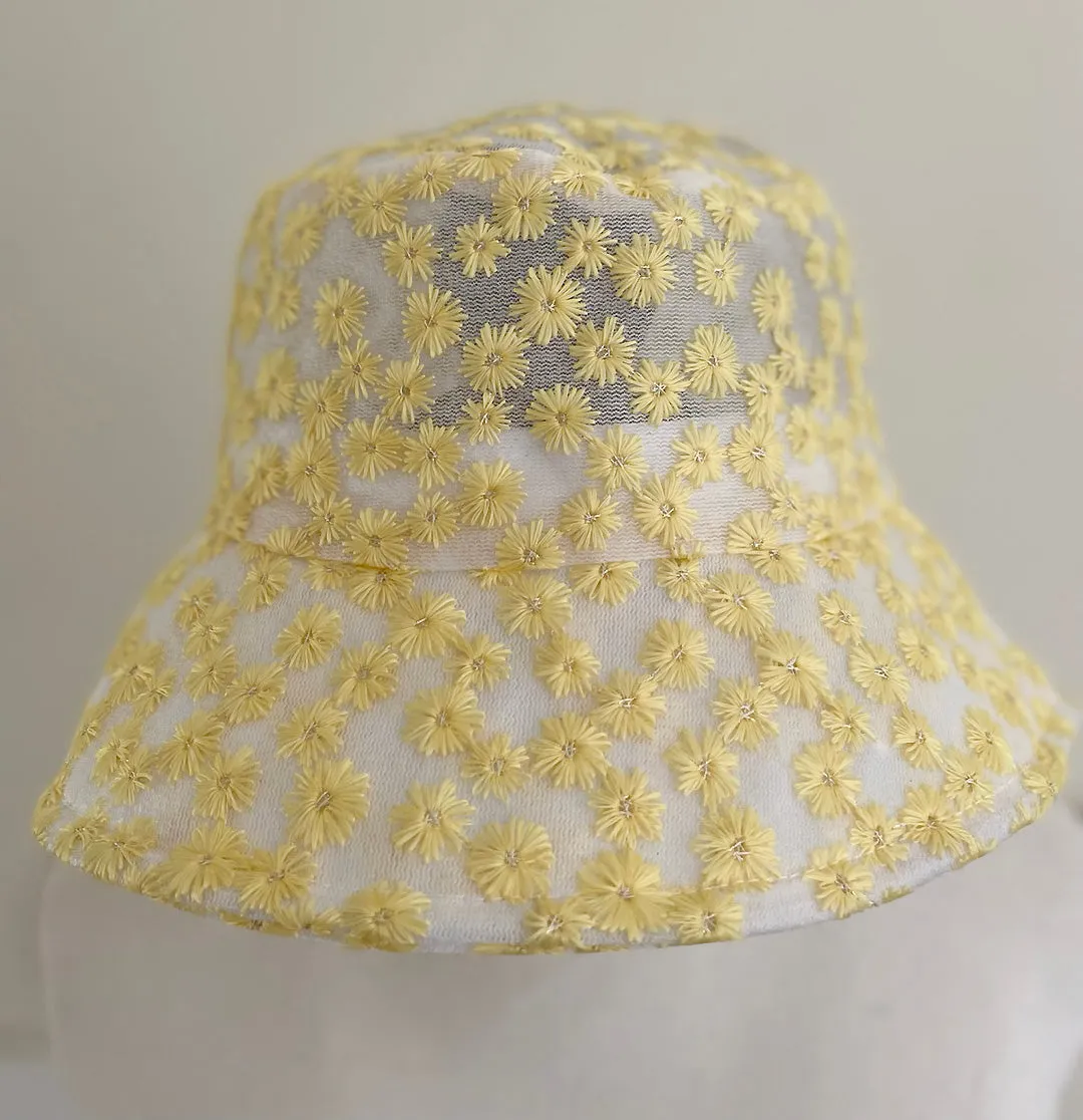 Daisy hat,  Embroidery daisy hat, mother gifts, mom cap, daisy Bucket Hat