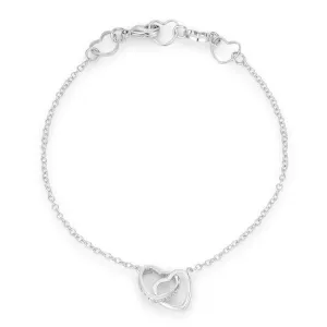 Deissy Interlocked Hearts Bracelet | 7in