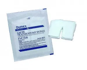 Derma Sciences 84918 Tracheotomy/Drain Sponges Woven Gauze 2" x 2", 6-Ply