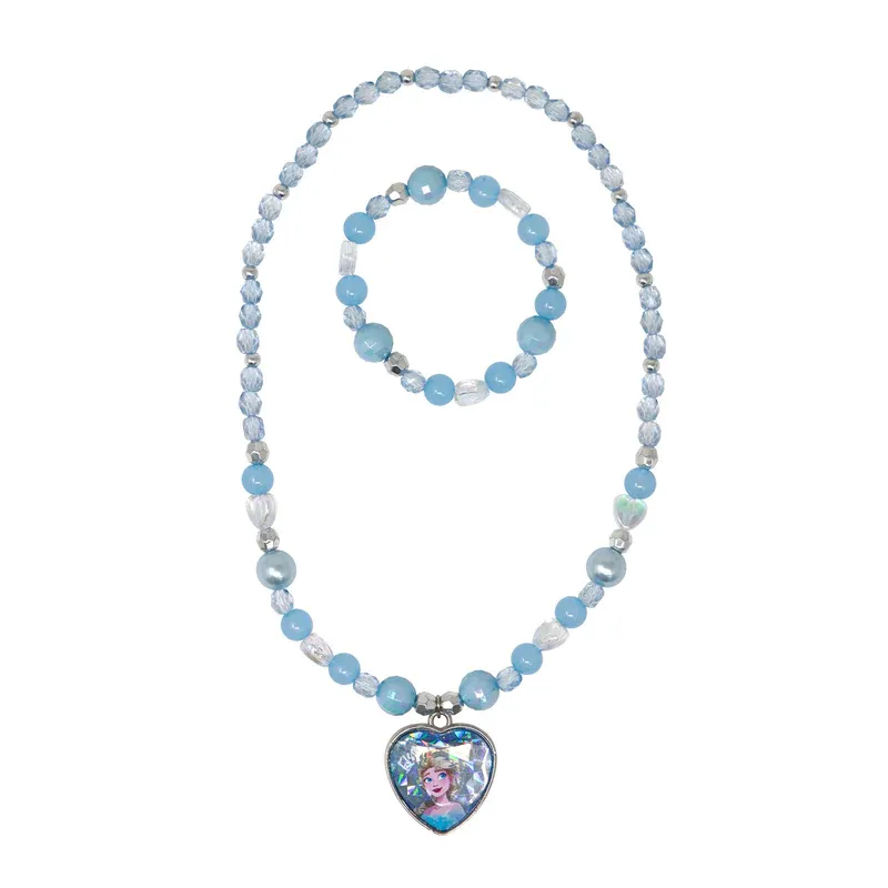 Disney Frozen Elsa Necklace & Bracelet Set