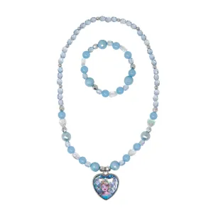 Disney Frozen Elsa Necklace & Bracelet Set