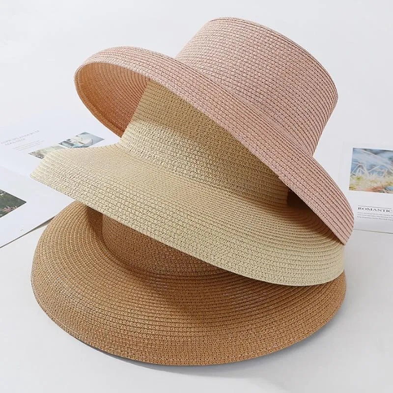 Elegant Wide Brim Straw Hat