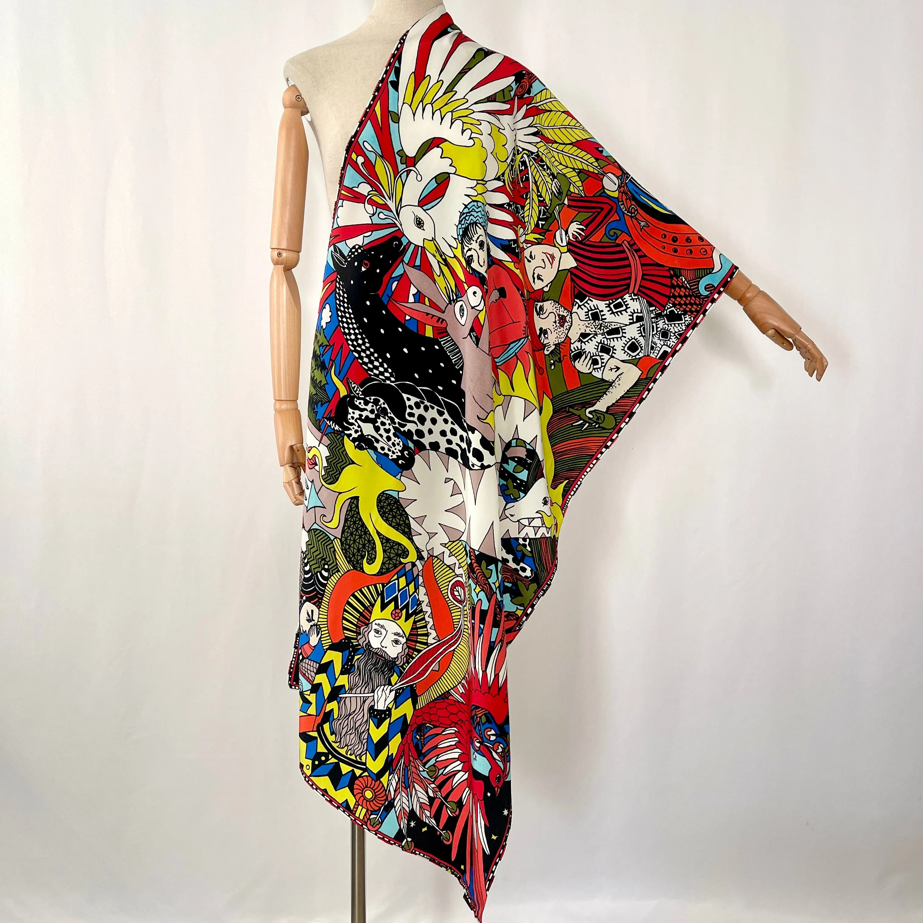 FABRIC FRONTLINE Hand Painted Silk Scarf