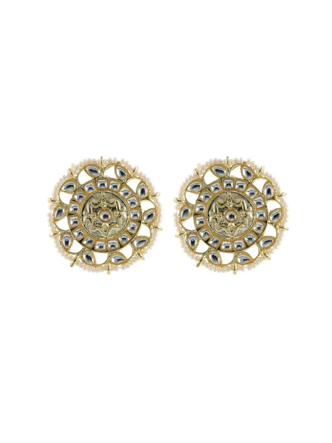 Flower Motti Earrings Gold