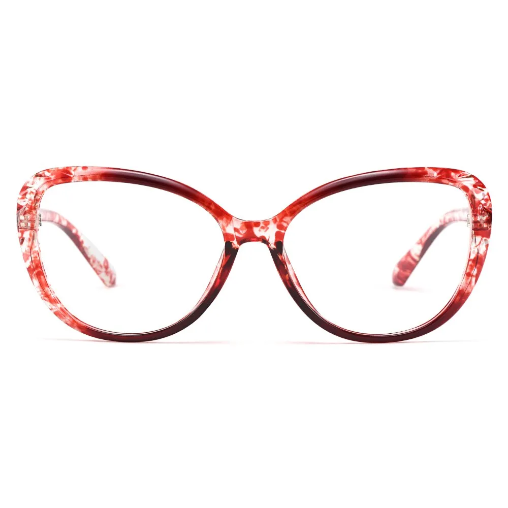 Gmei Women's Eyeglasses Ultra-Light Tr90 Big Frame Cat Eye M1772