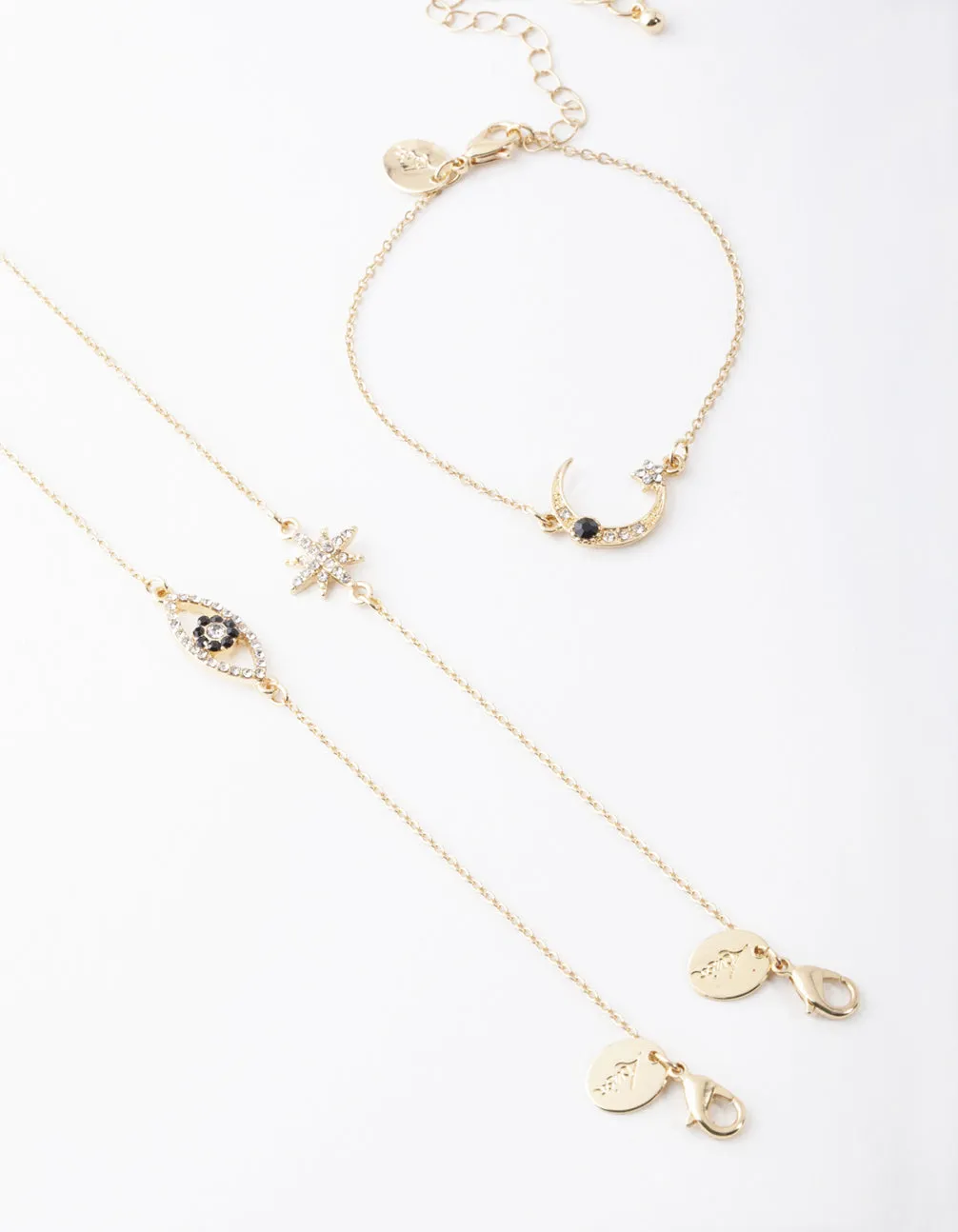 Gold Star & Moon Bracelet Pack