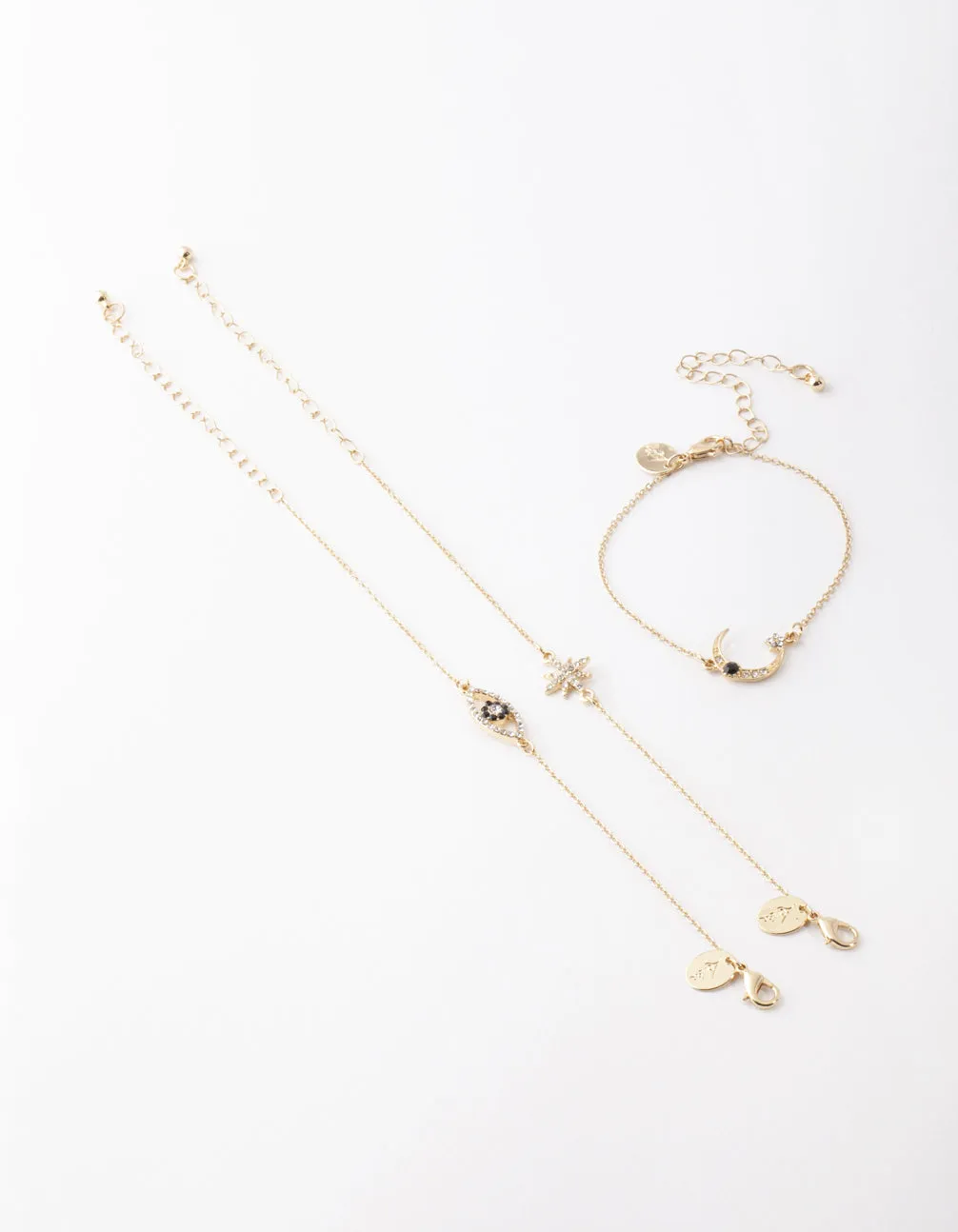 Gold Star & Moon Bracelet Pack