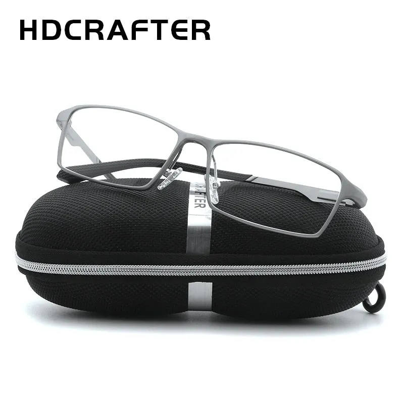 Hdcrafter Tr90 17G Lightweight Glasses Frame Hyperopia Eyeglasses Frames Reading Titaniun L-P6287