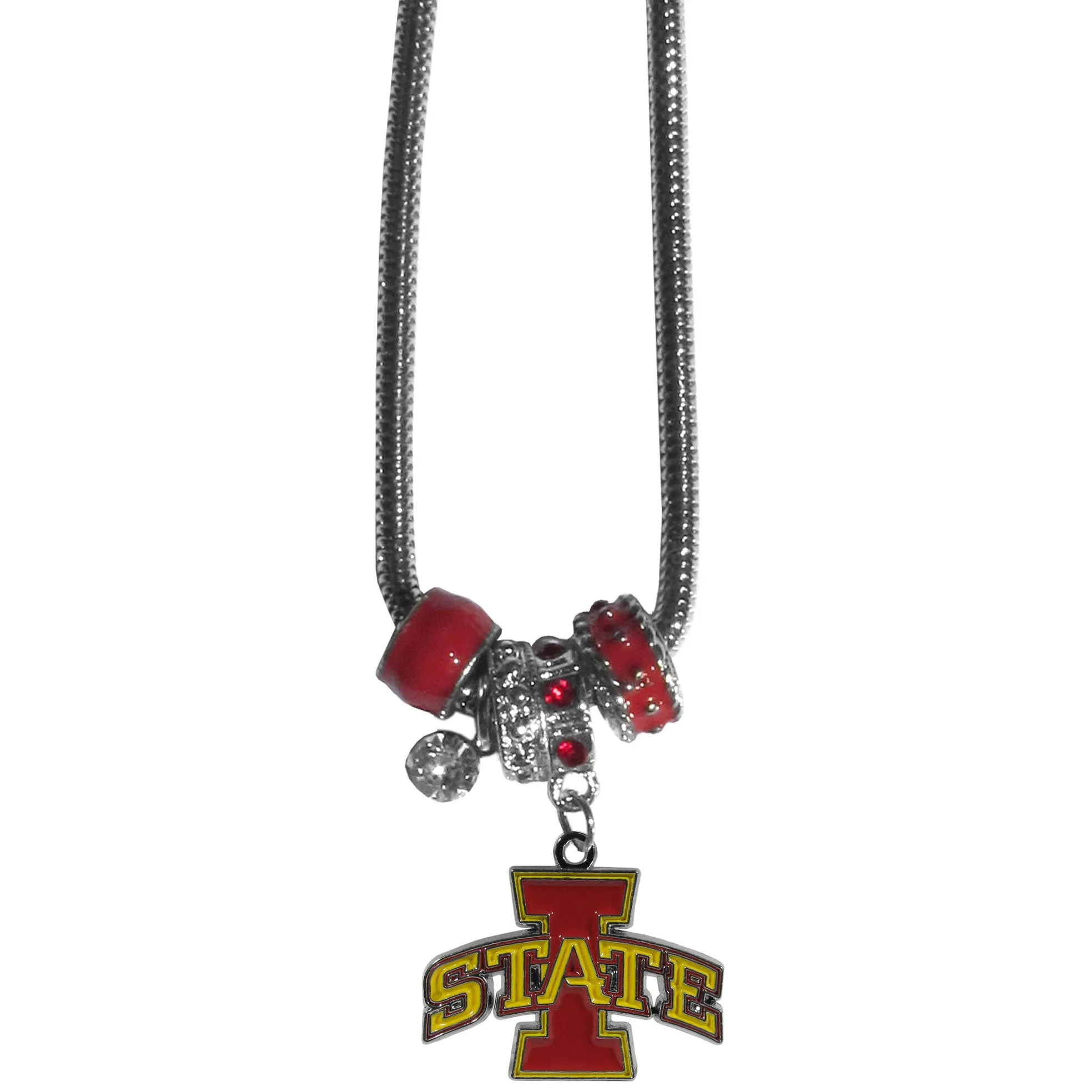 Iowa St. Cyclones Euro Bead Necklace