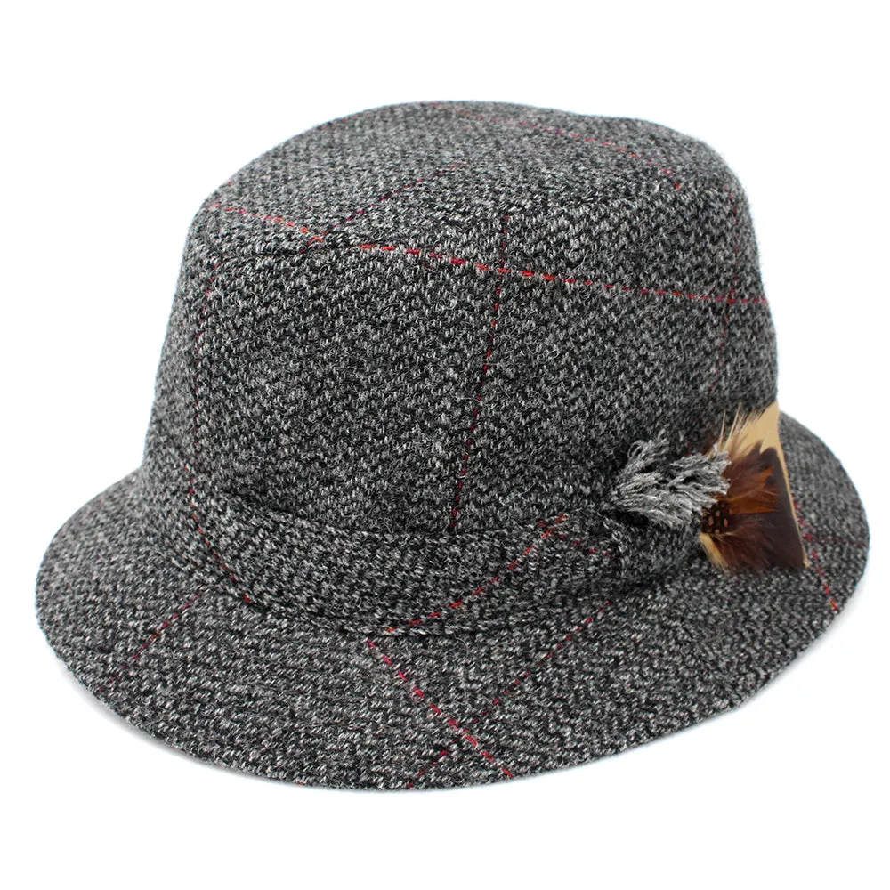 Men's Tweed Walking Hat: Grey