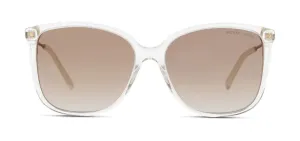 Michael Kors Avellino Non-Polarized Sunglasses - Clear/Caramel Silver Flash