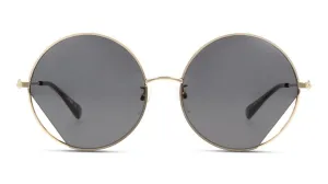 Moschino Round Gold and Grey Sunglasses