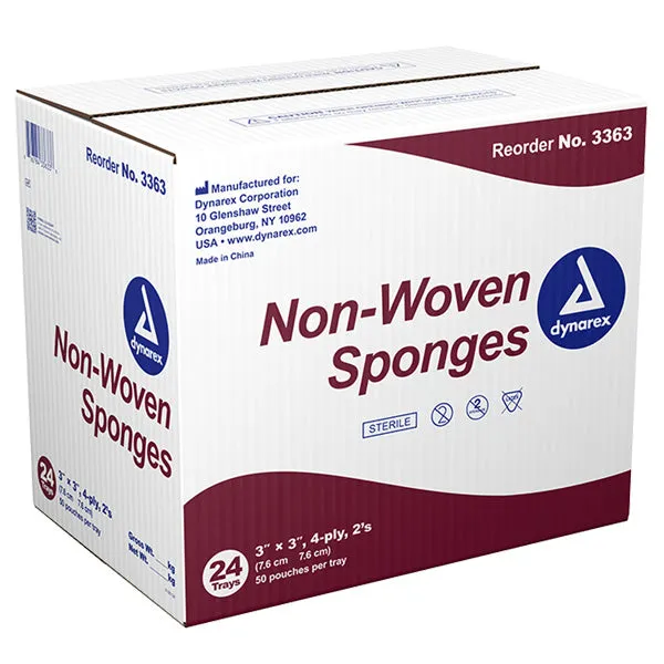 Non-Woven Gauze Sponges, Sterile 4-Ply