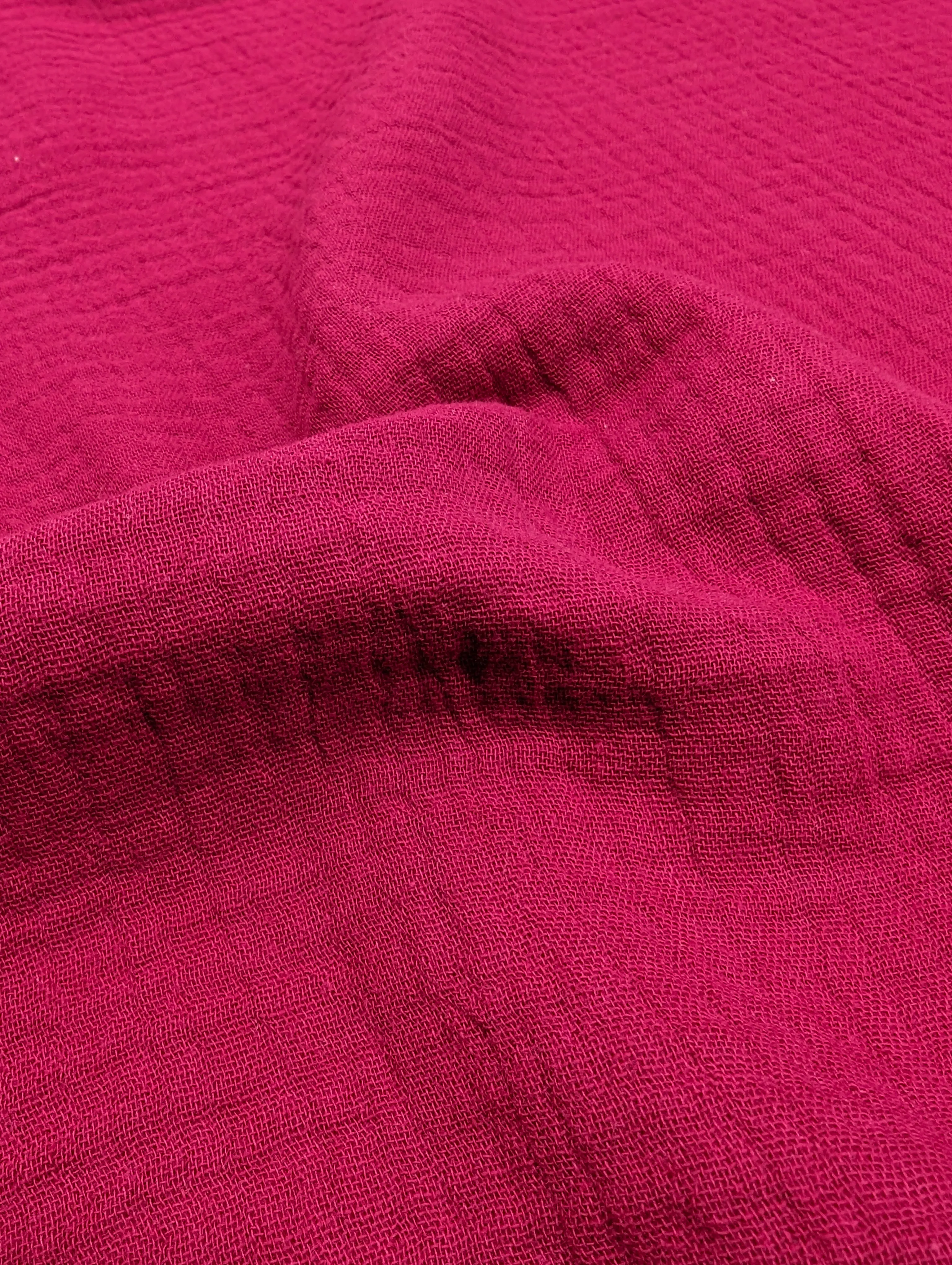 Organic Cotton Double Gauze - Cerise