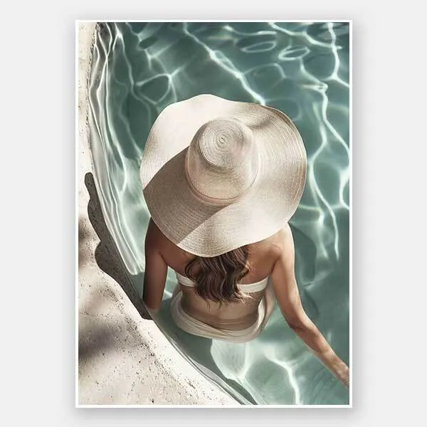 Poolside Chic Unframed Art Print