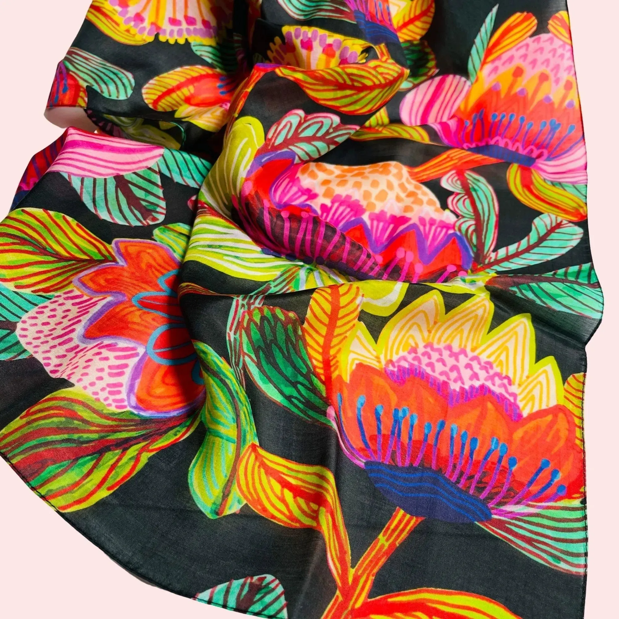 Protea Australis Silk Scarf