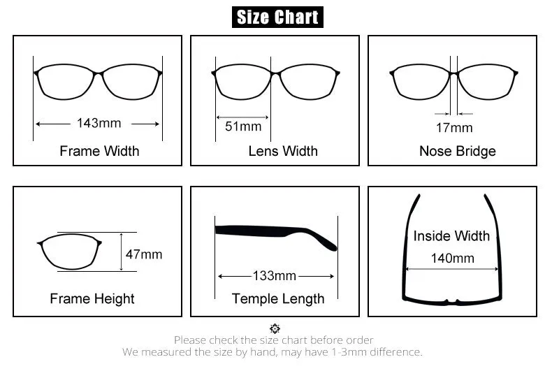 Ralferty Women's Full Rim Big Square Tr 90 Eyeglasses D16024