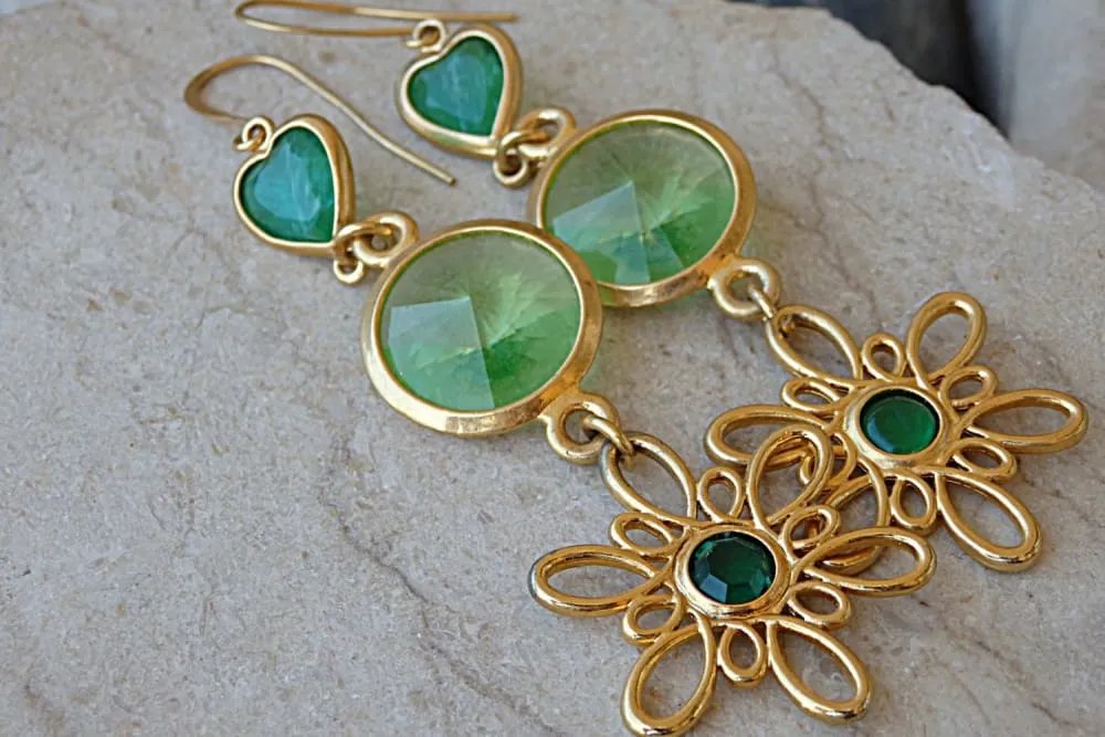 Rebeka Green earrings