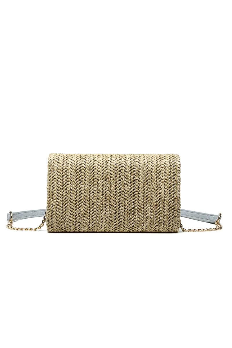 Ryleigh Mini Straw Wallet Crossbody Purse