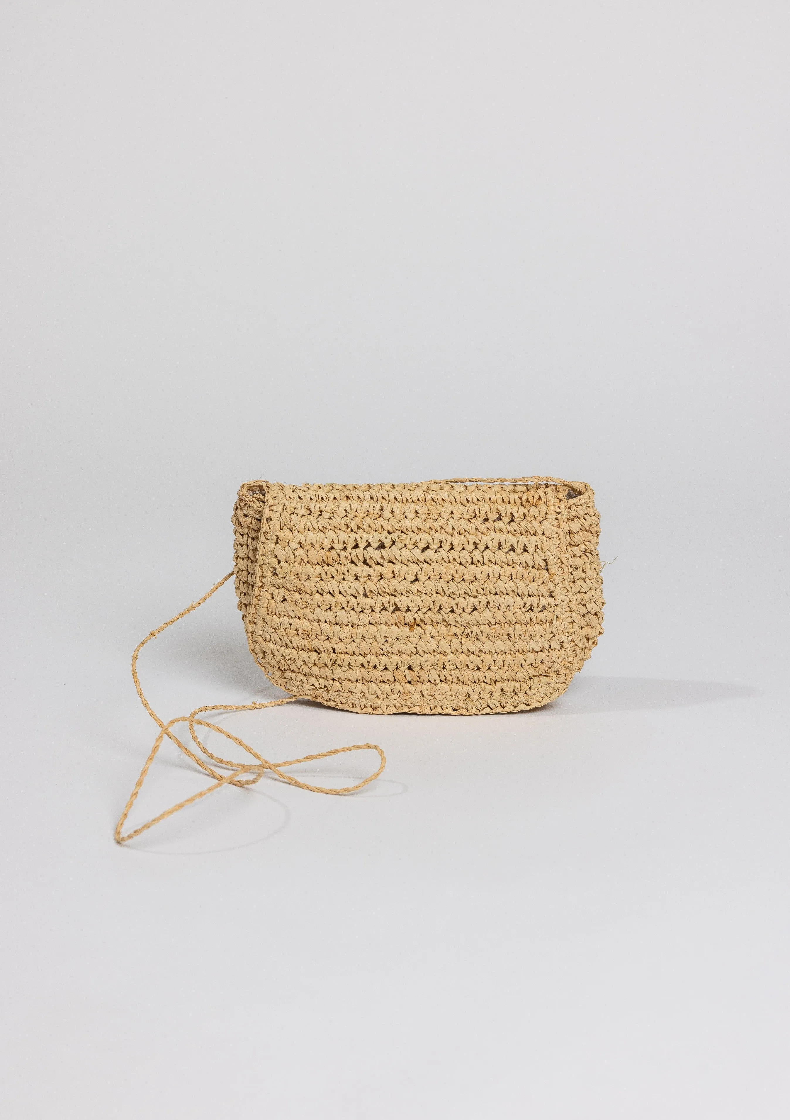 Straw Belt Bag- Natural