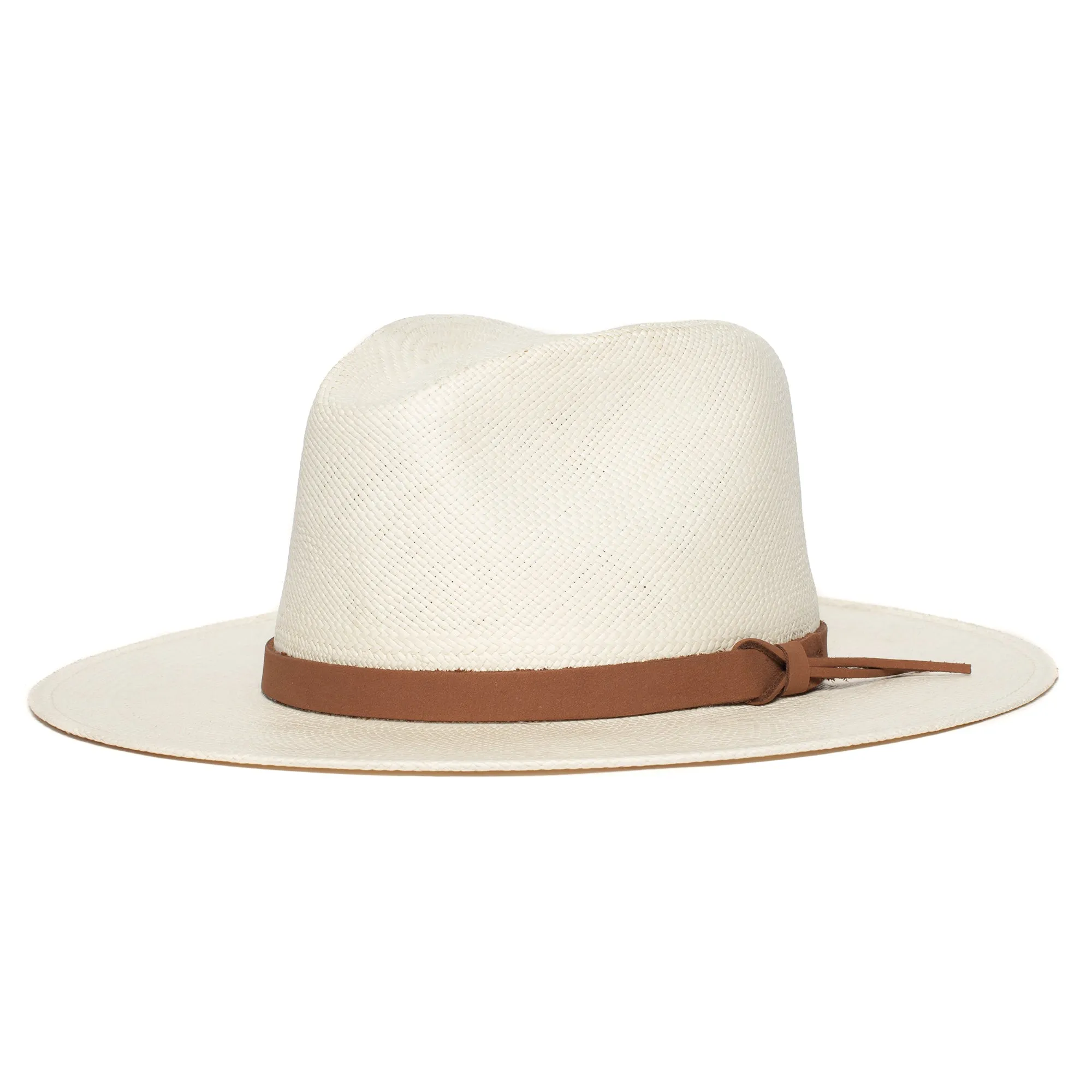 Summer Straw Fedora Hat-Black